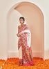 Kamalya (Pre-Order) : Paithani Saree in Shades of White and Classic Lotus Motifs Border (6894194393281) (7586833989825)