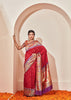 Morbagh : Paithani Saree in the Shades of Red and Golden Festive Border (6894222409921)