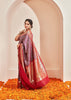 Vanya: Shikargah Kanjivaram Saree in the Shades of Purple and Red (6894275264705)