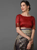 GOLDEN NAVY BLUE WOVEN KANJIVARAM SAREE (6871669801153)
