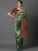 GOLDEN GREEN WOVEN KANJIVARAM SAREE (6871671996609)