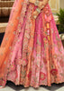 Peach & Pink Embroidered Stitched Designer Lehenga