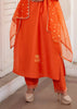 Saffron Bloom Glimmer Silk Suit Set (10702039089345)