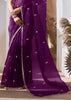 Pre Order:Rich Purple Designer Silk Saree
