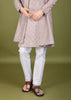 Shell Peach Sequence Kurta Set with Dupatta
