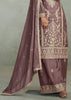 Twilight Mauve Embroidered Plazzo Set