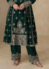 Jasper Green Embroidered Suit Set