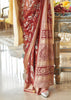 Faded Rose Woven Georgette Silk Saree