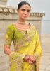 Blazing Yellow Woven Banarasi Designer Silk Saree With Embroidered Blouse