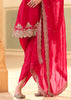 Cherry Red Embroidered Designer Suit Set