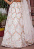 Pearl White Embroidered Net Lehenga