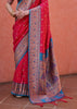 Queen Pink Woven Paithani Silk Saree