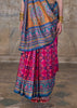 Princess Pink Patola Printed Silk Saree