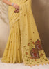 Mellow Yellow Woven Cotton Silk Saree