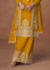 Haldi Yellow Heavy Embroidered Sharara Set