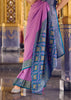 Mulberry Purple Woven Banarasi Silk Saree