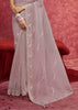 Dusty Mauve Embroidered Designer Saree