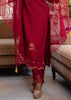 Rich Maroon Embroidered Silk Suit Set (10702870741185)