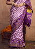 Royal Purple Printed Patola Silk Saree