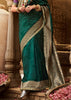 “Exclusive Offer” : Forest Green Woven Banarasi Silk Saree