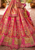 Princess Pink Banarasi Silk Embroidered Lehenga