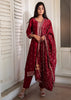 Royal Maroon Embroidered Suit set (10702867235009)