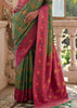 Saga Green Woven Banarasi Silk Saree