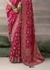“Exclusive Offer” : Princess Pink Banarasi Designer Saree With Embroidered Blouse