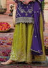 Green And Blue Embroidered Designer Suit Set