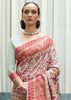 ROYAL BEIGE MULTICOLOUR JAMEWAR WEAVE SAREE (6649549029569)