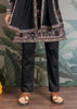 Phantom Black Sequence Embroidered Cotton Kurta With Dupatta