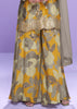 Mustard Yellow Digital Printed Designer Palazzo Set