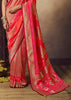 Princess Pink Woven Soft Silk Saree