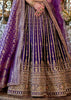 Dark Purple Heavy Embroidered Designer Lehenga