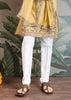 Festive Yellow Sequence Embroidered Cotton Kurta With Dupatta