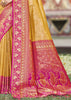 Rich Gold Yellow Woven Kanjivaram Silk Saree