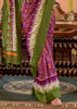Magic Purple Printed Patola Silk Saree