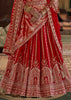 Bridal Red Heavy Embroidered Designer Lehenga