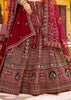 Maroon Heavy Embroidered Designer Lehenga