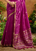 Royal Magenta Woven Banarasi Silk Saree