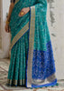 Antique Blue Woven Patola Silk Saree