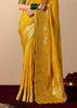 Spectra Yellow Woven Banarasi Silk Saree
