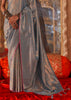 Princess Blue Woven Kanjivaram Silk Saree