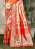 Orange Woven Kanjivaram Silk Saree