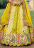 Lemon Green Embroidered Lehenga