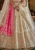 Pearl White Heavy Embroidered Designer Lehenga