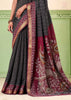 Cool Black kalamkari Printed Cotton Silk Saree