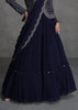 Dark Blue Party Wear Lehenga With Jacket