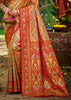 Festive Red Dual Tone Woven Banarasi Silk Saree
