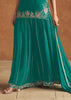 Deep Peacock Blue Designer Lehenga Set